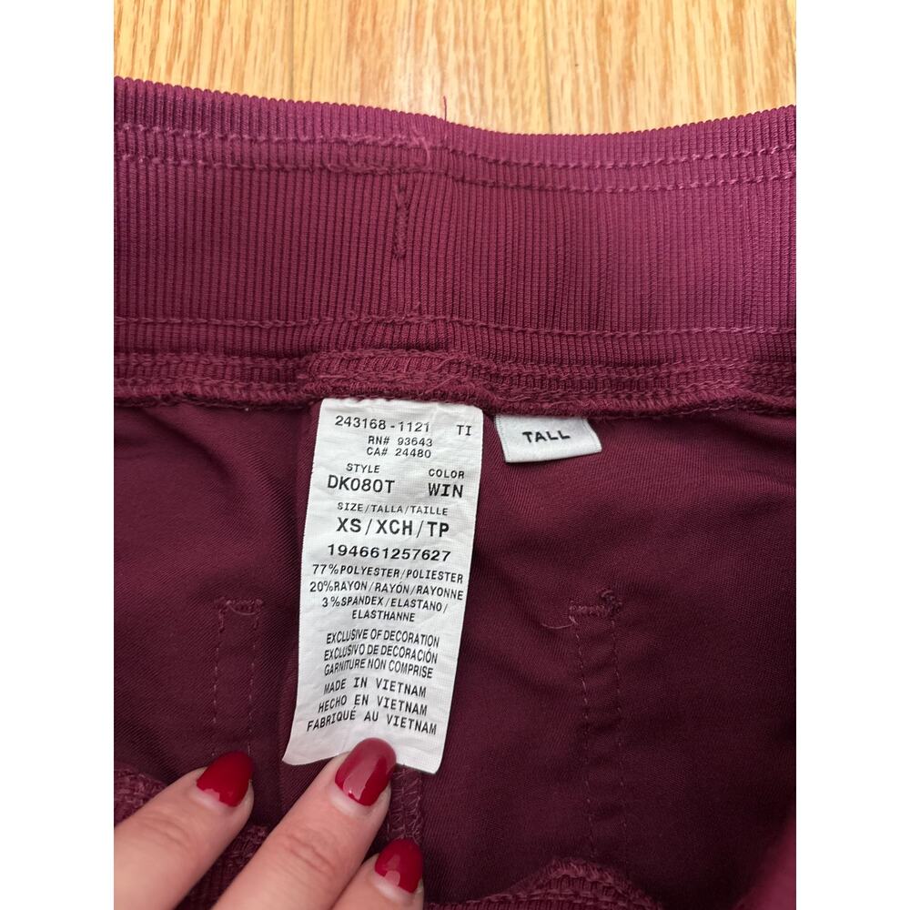 Dickies Tall XS Burgundy Drawstring Cargo Pants - Picture 8 of 8